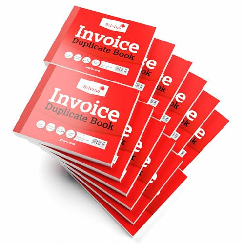 Silvine Rechnungsbuch, nummeriert 1-100, mit Indexblatt, 102 x 127 mm