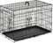 PawHut Hundekäfig Transportkäfig Drahtkäfig Hundebox Transportbox Reisebox mit 2 Türen Schwarz 76x53x57 cm