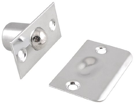 Sourcingmap Strike Plate Closet Door Ball Catch Latch Catcher, Silver Tone