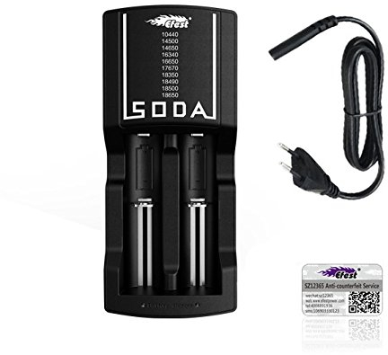 Ladegerät für Akkus und Batterien von Efest (Soda)