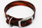 LENNIE BioThane Halsband, Dornschnalle, 19 mm breit, Größe 34-40 cm, Orange-Camouflage