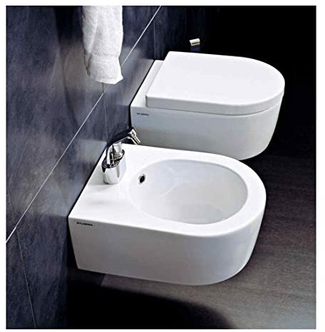 Flaminia, bidet sospeso, serie mini link, art. 5065, finitura bianco.