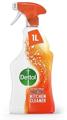 Dettol Power and Pure Kitchen Cleaner Spray, 1L [Packaging may vary]