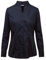 Seidensticker Damen City Langarm Slim Fit Kelchkragen Bügelfrei Bluse, Dunkelblau (18), 40 EU