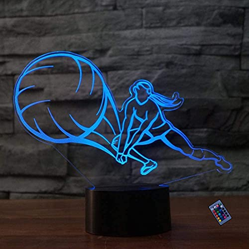 Optische Täuschung 3D Volleyball Nacht Licht 16 Farben Andern Sich Fernbedienung USB-Strom Touch Schalter Dekor Lampe LED Lampe Tisch Kinder Brithday weihnachten Geschenk
