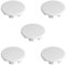 5x CACHE ROND A CLIPSER PLASTIQUE BLANC BOUCHON PROTECTION TROU MEUBLE MUR CLOISON (Ø15.9mm (5/8))