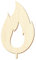 Holz Kerzenflamme V3 - Deko Basteln 5-50cm, Pack mit:1 Stück, Höhe:13cm hoch