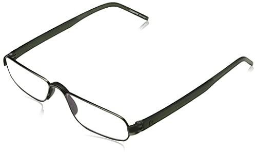 Rodenstock Unisex Leesbril Proread R2180 Lesehilfe bei Weitsichtigkeit Brille mit leichtem Edelstahlgestell 1 5 2, Gun, +1,0 EU