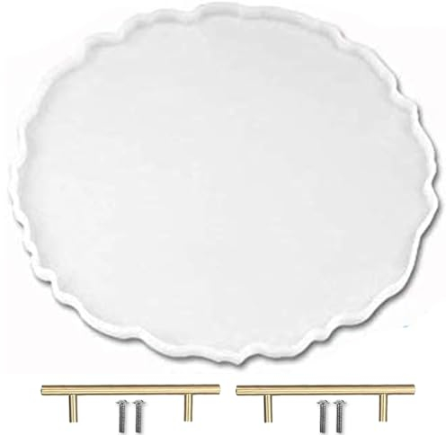 RESINWORLD Molde grande de silicona de 33 cm, molde de silicona de gran geoda, para resina, forma irregular, redonda de resina geoda, moldes para hacer manualidades de resina, decoración del hogar