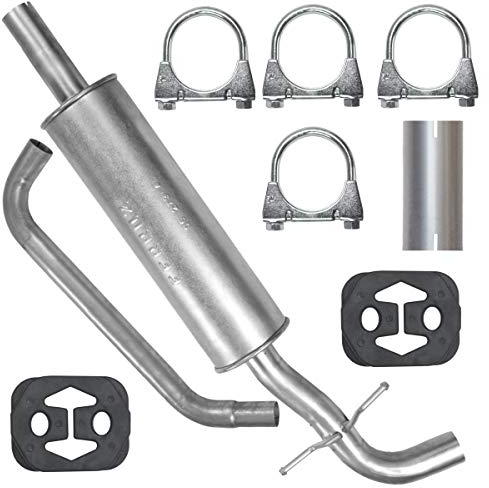 Adamot Mitteltopf Auspuff Mittelschalldämpfer für VW Golf 5 V 1.4i auch Plus 5 V, Golf 6 VI 1.4i