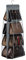 Lirex Handbag Hanging Organizer (8 Pocket) for Closet and Storage, Oxford Cloth Purse Hanger for Family Bedroom, Foldable Universal Fit, Dark Grey