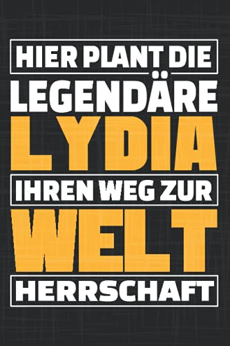 Lydia: Personalisierter Kalender & Planer 2022 / Vorname Lydia / 156 Seiten / Softcover / A5