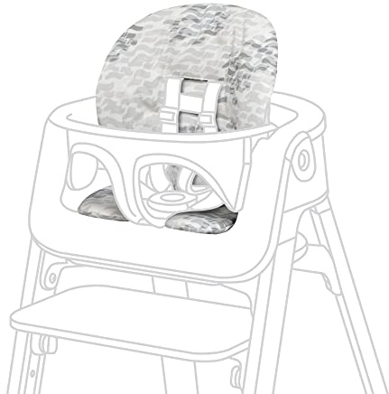 Stokke Steps Baby Set Kissen – Waves Grey – Weiches, leicht zu reinigendes, wasserabweisendes Material – Maschinenwaschbare Baumwolle