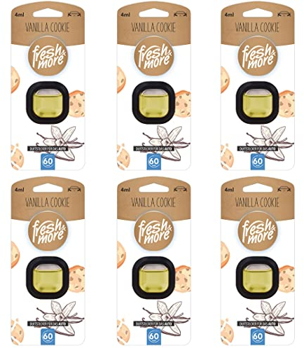 Fresh & More Auto-Lufterfrischer Clips Vanilla Cookie - (6er Pack) 4ml