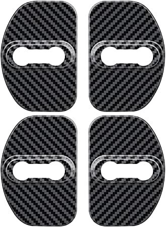 4 Pièces en Acier Inoxydable Serrure Porte Voiture Couvre Emblèmes Protection Contre La Rouille Accessoires pour Renault Scenic Laguna Captur Megane 2 3 Master Dacia