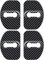 4 Pièces en Acier Inoxydable Serrure Porte Voiture Couvre Emblèmes Protection Contre La Rouille Accessoires pour Renault Scenic Laguna Captur Megane 2 3 Master Dacia