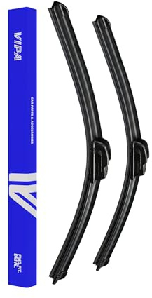 Premium Vipa Wiper Blade Kit | Fits: Toyota YARIS/VITZ MK2 JAPANESE BUILT Hatchback (Nov 2005 to Mar 2012) | All-Weather Performance | Durable, Streak-Free Windshield Wipers | Easy Installation