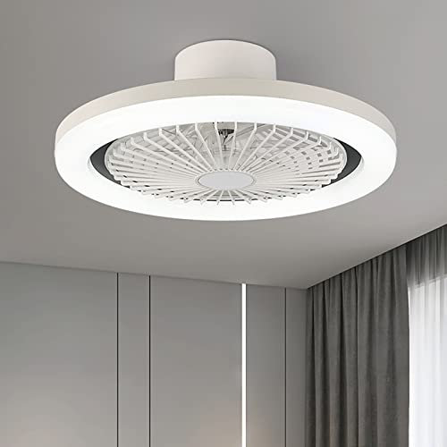 WGTCZY Ceiling Fans with Lights Remote Control, 19 Outdoor Ceiling Fans for Patios 360° Angle Airflow, 6 Gear Wind,Quick Flush Mount Ceiling Fan