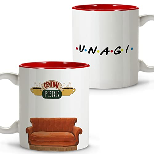 LolaPix Taza Friends. Tazas Originales para Regalar. Regalos Frikis. Taza Cerámica. 330ml. Friends Unagi