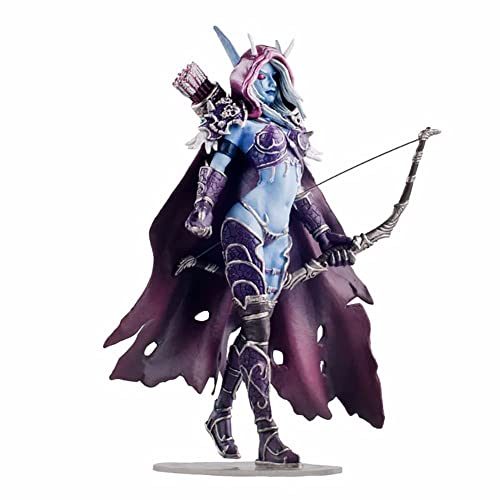 REOZIGN Arthas, Sylvanas Anime Figuren Modell, World of Warcraft PVC Action Cartoon Manga Spiel Figur Modell Statue Spielzeug Sammlerstücke Dekorationen Handwerk Geschenke (Sylvanas 18cm)