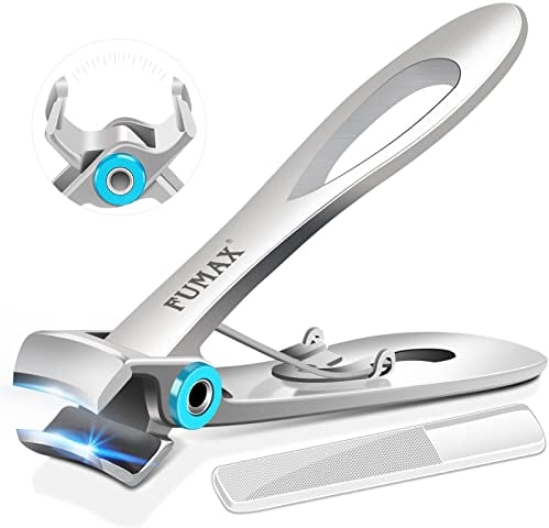 Nagelknipser für Dicke Nägel - Nagelknipser Fußnägel Nagelzwicker Groß für Senioren mit Langer Griff, Premium Edelstahl Nail clipper Fußnagelzange mit 15mm Breite Kieferöffnung für Männer Frauen