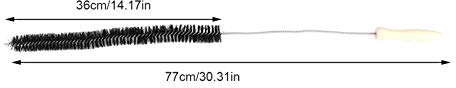 Flexible Toilet Brush u Bend, Flexible Rod Cleaning Tool for Long BrushDirt Dust Lint Blockage Removal Clothes Dryer Vent Brush Long