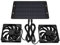 Solar Panel Fan Kit 10 W 12 V Solar Panel Powered Dual Fan Waterproof Solar Powered Fan Multifunctional Solar Extractor Fan for Greenhouses Sheds Pet Houses