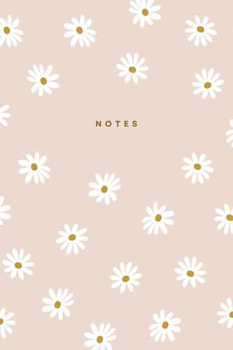 Daisy Notebook: Cute Pink Daisy Notebook | 150 Lined Pages | 9 x 6 inches | Paperback | Notepad | Journal