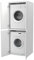 VE.CA - Mobile lavatrice asciugatrice - Mobile lavanderia con ante - Mobile in legno - Mobile Color Bianco Frassino - Colonna lavatrice asciugatrice - Supporto asciugatrice lavatrice - Made in Italy