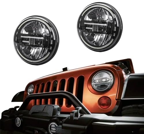 SXMA 7 zoll LED Scheinwerfer Scheinwerfer E-MARK 100W LED Arbeitsscheinwerfer Fahren Licht Aluminiumlegierung für Jee p Wrangler JK 2007-2017 1PC
