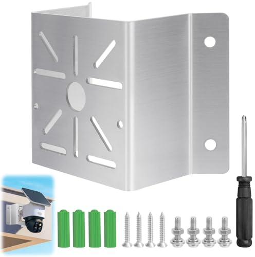 Universal Eckhalterung für Überwachungskamera, Edelstahl Eck-Wandhalterung für WLAN-IP-Kamera, Universelle Masthalterung Sicherheitskamera mit Werkzeuge für CCTV-Kameras,LED-Wand-/Bühnenleuchten