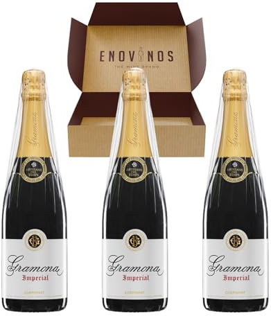 Pack 3 Cavas Gramona Imperial - x3 Botella de Cava Espumoso Gran Reserva de Corpinnat 75 cl - Añada 2018 - Mejor Selección ENOVINOS