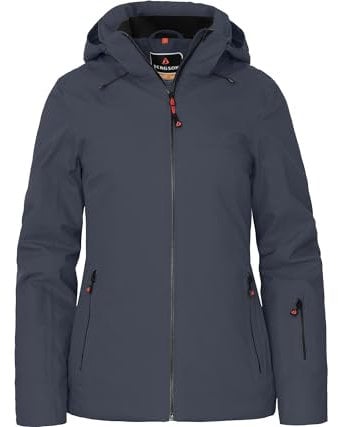 Bergson RANUA | Damen Skijacke & Winterjacke, wattiert, recycelt, 20000 mm Wassersäule, Ombre Blue [922], 48 - Damen