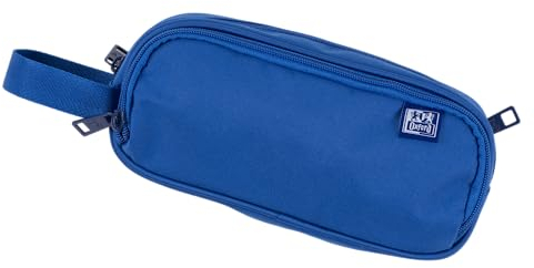 Oxford Federmäppchen B-Smart extra groß mit 3 Fächern und Tragegriff, blau