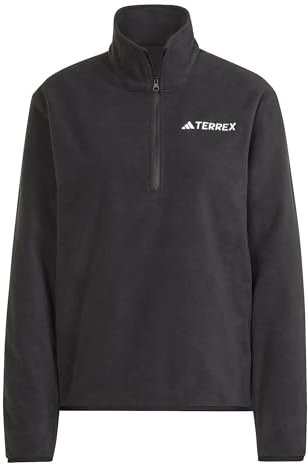 adidas Damen Terrex Multi Essentials Half Zip Fleece Jacket, Black, L