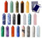 GUJOXILA 20PCS Heilsteine Kristalle Sets Obsidian Tigerauge Opal Klarer Quarz Lapislazuli Sechseckige Edelsteine Reiki Anhänger Heilkristalle Turm Chakra Steine Meditation Spirituelle