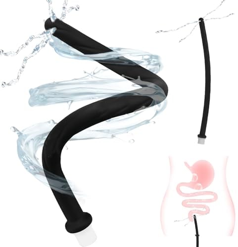 43cm Analdusche für Analverkehr: Einlauf zur Darmreinigung, Analdusche Frau, Analdusche Herr, Klistier mit 4 Löcher, Douche Silikon,Intimdusche,Anal Dusche,Vaginaldusche Klistier Analplug für Anfänger