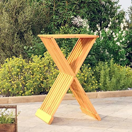 AJJHUUKI Möbelartikel Klapphocker 40x32,5x70cm Massivholz Teak
