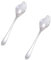 Cabilock 2 Cucharas De Acero Inoxidable Ensalada y Fruta para El Hogar Cubiertos para Ensalada