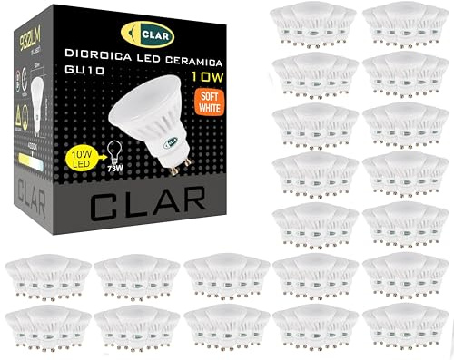 CLAR - GU 10 LED Warmweiß, GU10 LED 3000K, 10W (Pack 100)