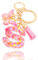 Porte clés avec Letter de l'alphabet,Porte Clé Alphabet S Initial Papillons Keyring Pendentif Feuille d'or Key Ring pour Femme Fille Personnalisée Lettres Keychain