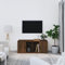 Canditree 100 cm TV Stand Cabinet with 2 Doors, TV Unit TV Console Entertainment Center for Living Room (Brown Oak)