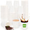 Kleemeiero 200PCS Gobelets en Papier 80ML Gobelet en Carton Blanc Gobelets à Café en Papier Gobelet Biodégradables Tasse Cafe Carton Convient pour Les Boissons Chaudes et Froides