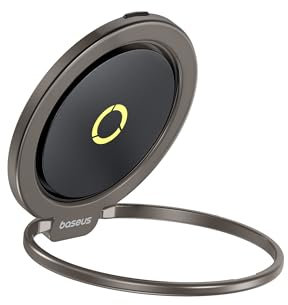 Baseus Handy Ring Halterung Magnetisch für MagSafe, 7.5N Starke Magnetkraft Ringhalter, 360° Drehung Finger Handy Griff Ständer für iPhone 16 15 14 13 12 Pro Max