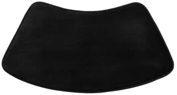 Gebogener Badteppich, gebogene Duschmatte, Eckdusche, Badezimmer, rutschfest, waschbar, gebogene Badematte für Badewanne (schwarz)