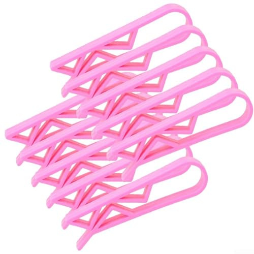 Müllsack-Clips aus Kunststoff für die Küche, 410 Stück, zuverlässige Müllbeutelhalter (10 Stück, Rosa)