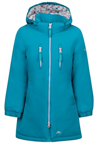 Trespass Girls Padded Rain Jacket Marybank Light Teal 11/12