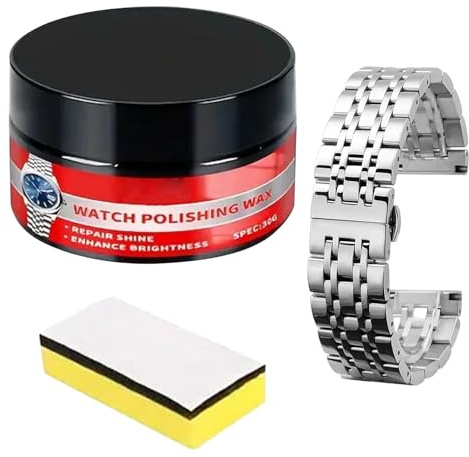 Generisch Uhrglas Politur - Kratzerentfernungspaste Mit,Reparatur Von Uhrengehäuse - Zur Reinigung Von Glas Edelstahl Harz Stahl Schmuck Und Ringen