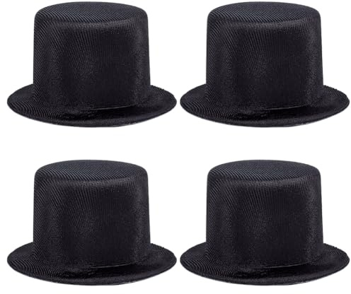 PH PandaHall Mini Top Hats Polyester Snowman Hats Tiny Hat Crafts Wine Bottle Toppers for Christmas DIY Home Decorations Party Favors Craft Projects
