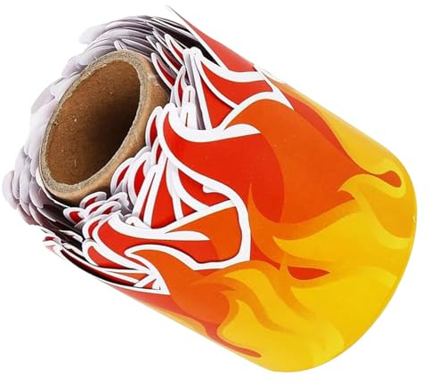 Zierbordüre mit Feuermotiv 7, 5cm X 10m für Wandaufkleber